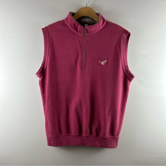 Peter Millar Other - Peter Millar Cotton Front Zip Men’s Vest Size S